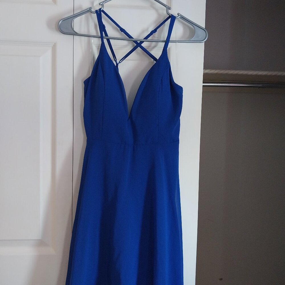 Charlotte Russe Royal Blue Skater Dress Size Small